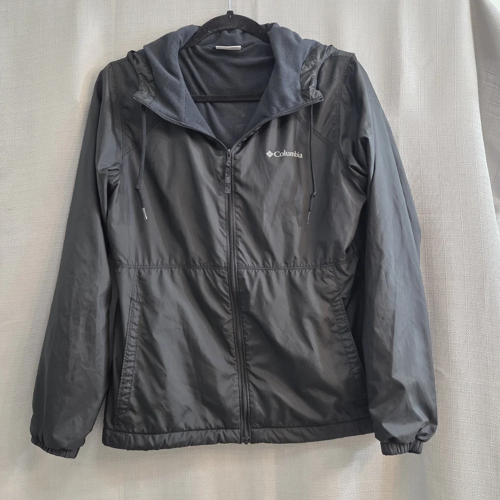 Ladies Columbia Black Hooded fleece lined Jacket - Picture 2 of 5